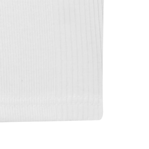 Off White Ribbed Tank Top